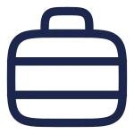 Suitcase Lines SVG Icon
